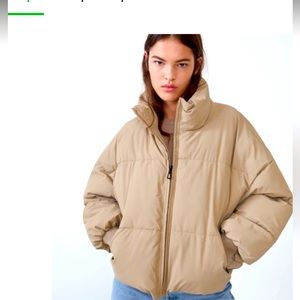 Zara oversized puffer coat